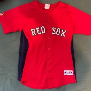 Boston Red Sox Majestic Boys L Red Jersey